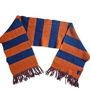 GAP Wool Striped Fringe Knit Scarf Winter Collegiate Ivy League Streetwear
